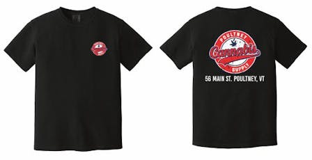 PCS - XL. Black T-Shirt w/Red/White Circle Logo