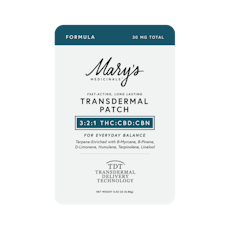 Formula | 3:2:1 THC:CBD:CBN | Transdermal Patches 150mg (10ct)