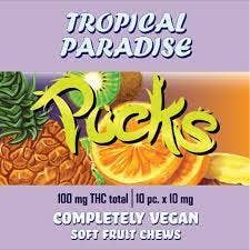 Pucks Gummies 100mg - Tropical Paradise