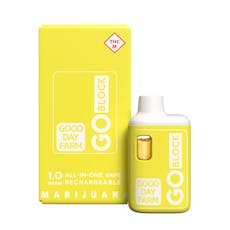 GOOD DAY FARM - GO BLOCK PEACH TEA 1G DISPOSABLE HYBRID