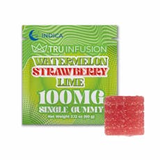 Tru Infusion Gummy Single Watermelon Straw/Lime 100mg