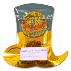 Noble Cannabis - 100mg Chocolate Coin - Dubai Chocolate