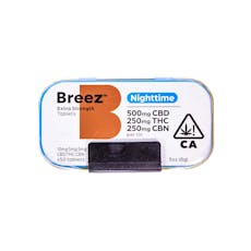 Breez | Nighttime Extra Strength Tablets (2:1:1 - CBD:THC:CBN - 1000mg Total)