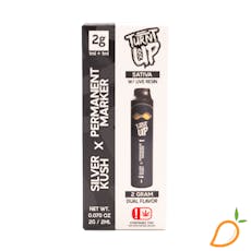 2g Silver Kush x Permanent Marker Dual Flavor Disposable Vape Turnt Up