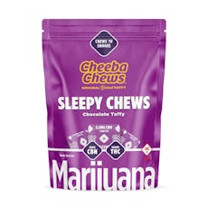 Cheeba Chews: Taffy | Chocolate | Sleepy Time 2:1 | 100mg THC : 50mg CBN | 20pk