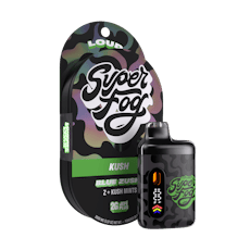 Super Fog Loud High Terpene Extract Disposable Vape Plus 2g Blue Zushi