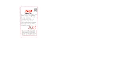 Brix Cannabis Cherry Drip 2.0 1g Pre Roll (H) 00418