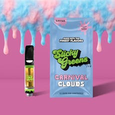 Sticky Greens | Carnival Clouds (S) Distillate Vape Cartridge | 1g