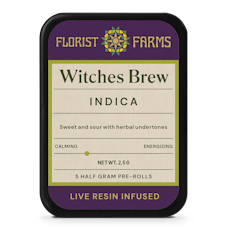 FLORIST FARMS | WITCHES BREW | INFUSED PRE-ROLLS | 2.5G(5PK)
