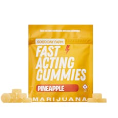 GOOD DAY FARM - GUMMIES NANO - 100MG - 10PK - PINEAPPLE - HYBRID