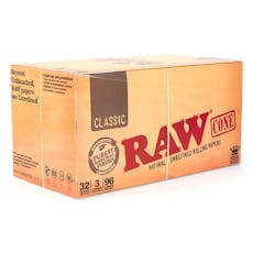 RAW Classic King Size Cones 3 Pack