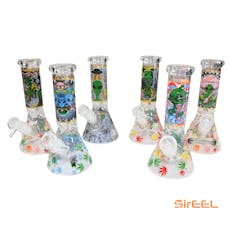 SirEEL - 8" 420 Leaf EELien Beaker Bong