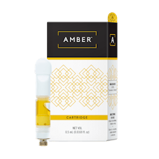 Amber Cured Resin Cartridge 1g Hybrid; Snow Squall
