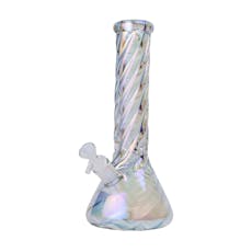 Twisted Iridescent Beaker - 9"