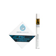 Grow Sciences | 0.5g Live Hash Rosin Cartridge | Garlic Juice
