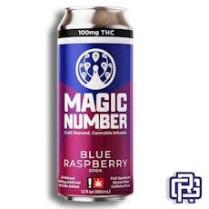 Blue Raspberry Nano Soda | 12oz 25mg (THC) | Magic Number