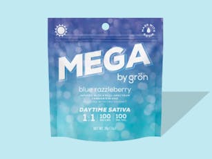 Blue Razzleberry 1:1 CBG:THC Mega (100mg)