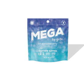 GRON | MEGA | Blue Razzleberry | Sativa | Rosin Gummy | 100mg