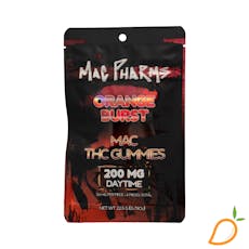 200mg 4pk Orange Burst Gummies Mac Pharms