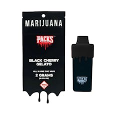 Packwoods: Vape | Black Cherry Gelato | All-in-One | 2g