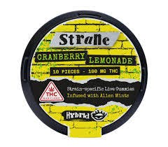 Strane - Cranberry Lemonade - Live Infused Gummies 10pk (100mg)