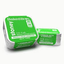 Baked Bros Stoney Prickly Pear Lemonade 1:1 (100mg THC : 100mg CBG) - OG Kush