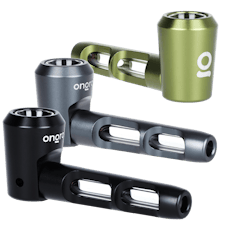 Aluminum and Glass Spoon Pipe (Assorted Colors)