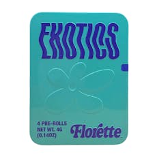 Florette | Blue Ghost Mintz Exotics | 4-pack 1g Prerolls