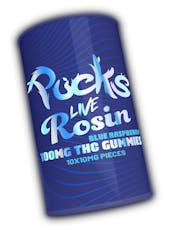 Pucks LR Gummies 100mg - Blue Raspberry
