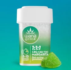 Wana - Quick Gummies - Margarita (H) 1:1:1 THC:CBD:CBG