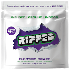 Ripped | Electric Grape Infused Ready-to-Roll | 14G Ground Flower