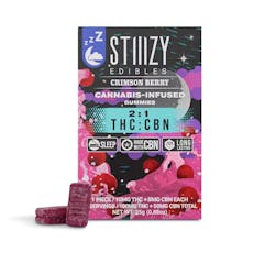 STIIIZY | Crimson Berry 2:1 THC:CBN Indica Gummies 10pk 100mg