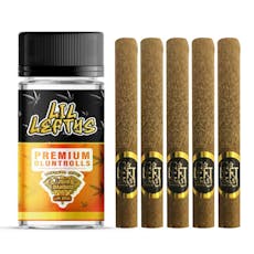 Left Coast | Orange Creamsicle (Sativa) | 1.2g Infused Blunt Preroll 5 Pack (6.5g) | 50.1% THC