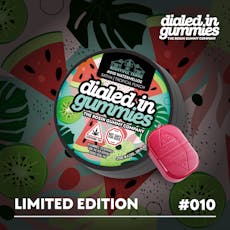 Dialed In - Tropical Punch x Watermellos Limited Edition Rosin Gummies (100mg 10pk)