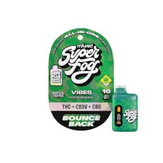 Super Fog Vibes Bounce Back THC:CBDV:CBD 1g Disposable Jefe - Mfused