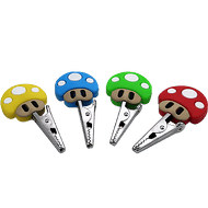 Mushroom 1up Roach Clip - Assorted Colors