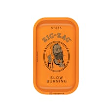 Zig-Zag | Small Orange Rolling Tray | 10.75" x 6.5"