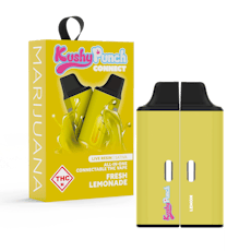 Kushy Punch: Live Resin Vape | Fresh Lemonade | Connect | All-In-One | 0.5g ea | 2pk
