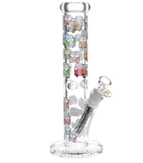 12" Straight Tube water Pipe Bowl V-Dubz