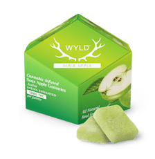 Wyld Gummies THC Sour Apple Sativa 100mg