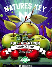 Nature's Key-100mg Gummy-Cherry Apple