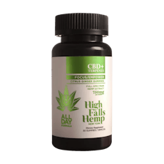 High Falls HEMP Citrus Ginger Gummies (30 Pieces) CBD / Focus + Empower