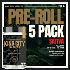 King City Gardens - Banana Fire Breath SSU Flower Pre-Roll - 5 Pack - 3.5g