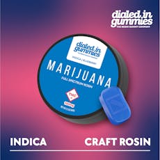 100mg Rosin Gummies | Blueberry (Indica)