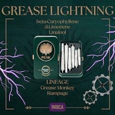 PEAK - PREROLL MULTI SIZE - 3.5G - 6PK - GREASE LIGHTNING - INDICA
