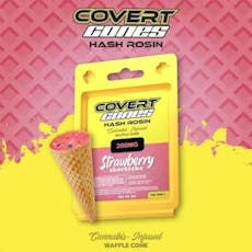 Strawberry Shortcake 200mg Hash Rosin Covert Cone by Covert Cups