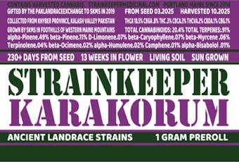 1 gram Pre-Roll Karakorum Pakistani