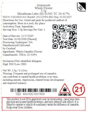 Grassroots Whole Flower 3.5g Moonbeam Latto (H) 01363