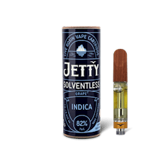 Jetty Rosin Cart 1g Indica; Grape²