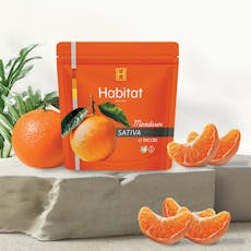 Habitat by Klutch - Mandarin Sativa 1:1 CBG Gummies - 20ct - 1 Day